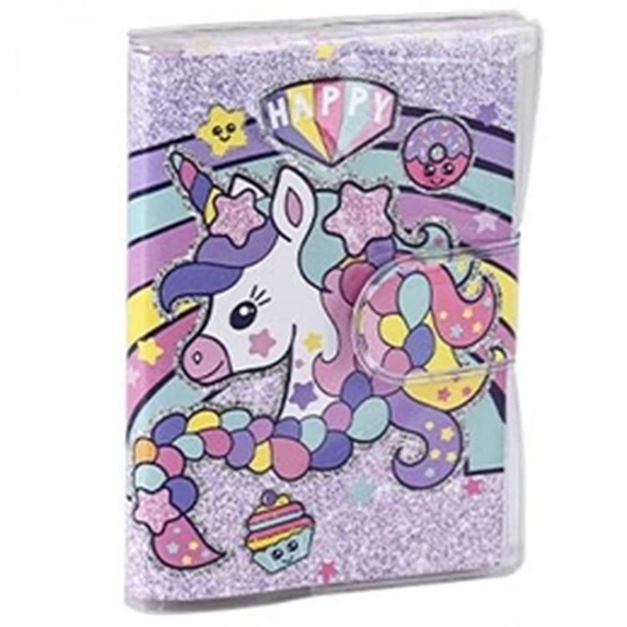 MİKRO NT-105 MAGIC UNICORN PVC KAPAKLI CIRTLI ÇİZGİLİ NOT DEFTERİ