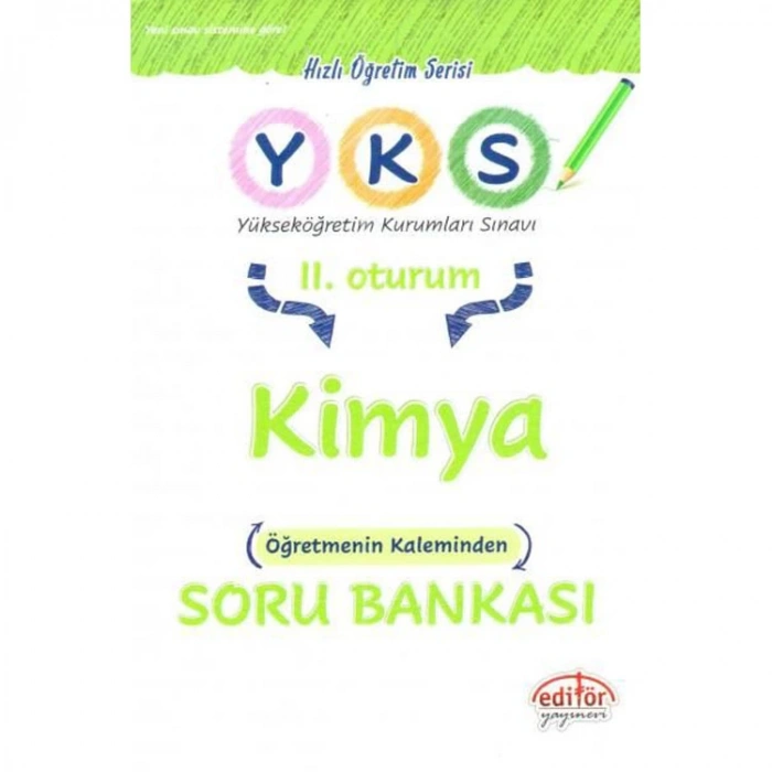 EDİTÖR YKS 2.OTURUM KİMYA ÖĞRETMENİN KALEMİNDEN