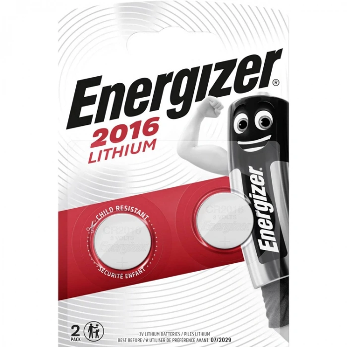 ENERGIZER LITHIUM CR2016 BP2 DÜĞME 2Lİ PİL
