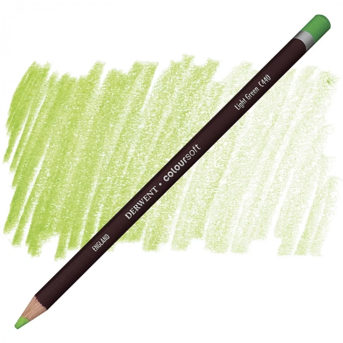 DERWENT COLOURSOFT - YUMUŞAK KURUBOYA KALEMİ-  LIGHT GREEN C440