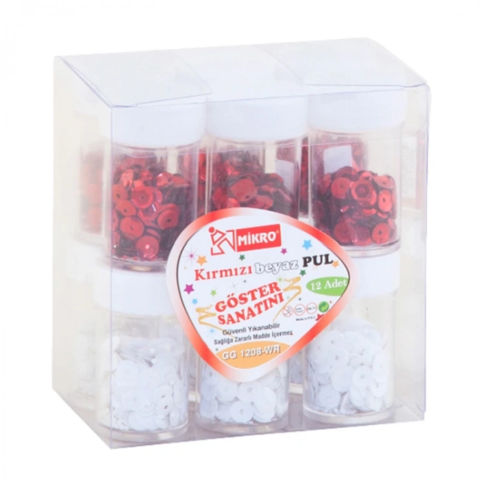 MİKRO GG12-08WR PUL SİM KIRMIZI-BEYAZ