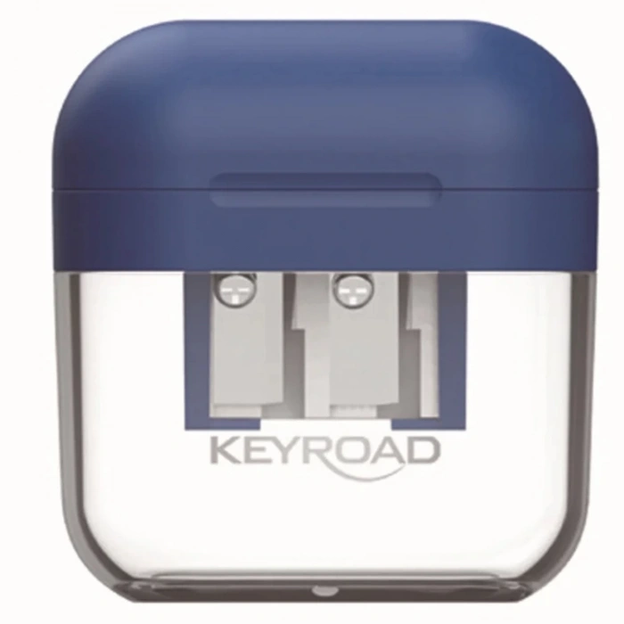 KEYROAD KR972517 TWIN-HOLE İKİ  GÖZLÜ HAZNELİ KAPAKLI KALEMTRAŞ