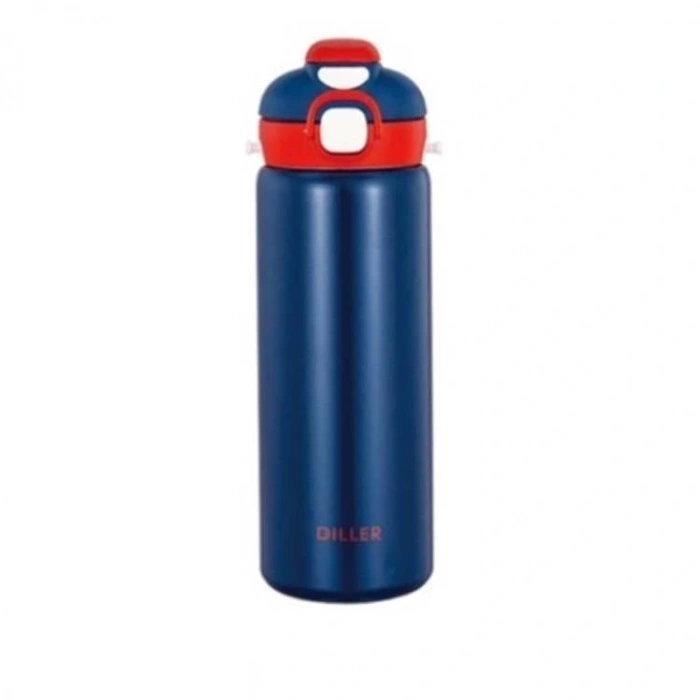 VAGONLİFE DILLER PASLANMAZ ÇELİK PİPETLİ/PİPETSİZ KULLANIM MATARA/TERMOS 9073 700ML BLUE
