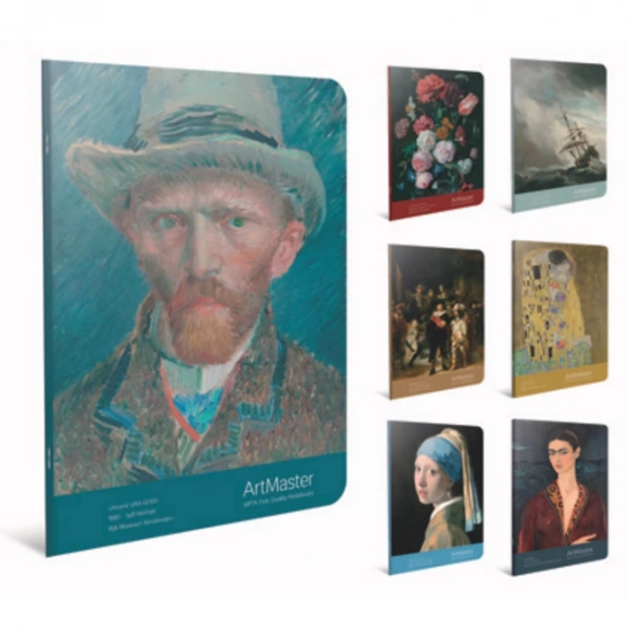 GIPTA ART MASTER A6  TEL DİKİŞLİ KARTON KAPAK 80 YP ÇİZGİSİZ