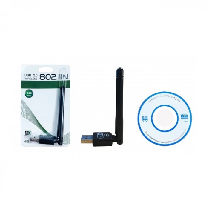 PLATOON PL-9335  ANTENLİ USB 2.0 300 Mbps WIRELESS KABLOSUZ ADAPTÖR