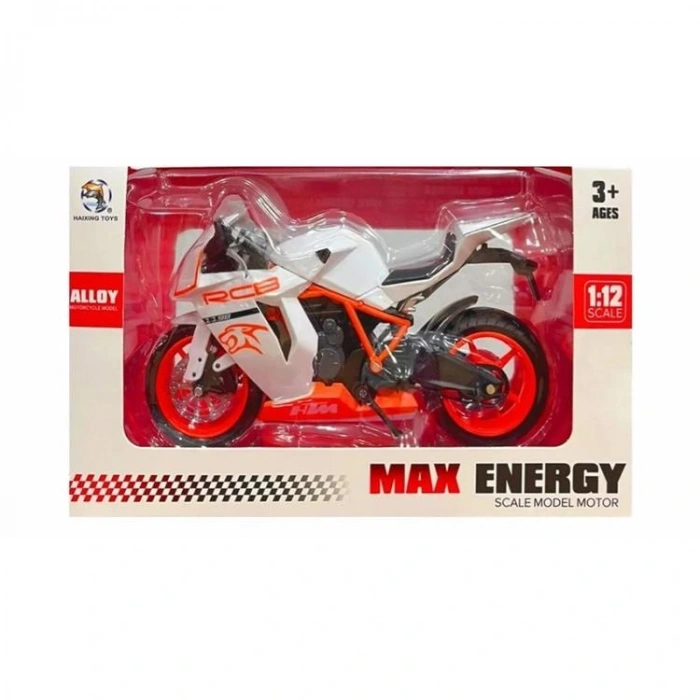 KIZILKAYA  HX797 KAWASAKİ 1:12 MAX ENERGY ALLOY MODEL MOTORSİKLET 3+ KUTULU