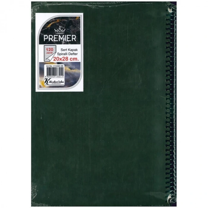 KESKİN 20X28 PREMIER SERT KAPAK SPİRALLİ DEFTER 120 YP. ÇİZGİLİ