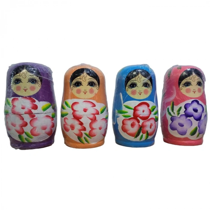 YLZ 1424-6 AHŞAP MATRUŞKA BEBEK 6LI