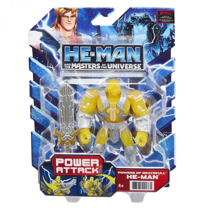 MATTEL HBL65/HBL73 MOTU MASTERS OF THE UNIVERSE POWER ATTACK HE-MAN POWERS OF GRAYSKULL
