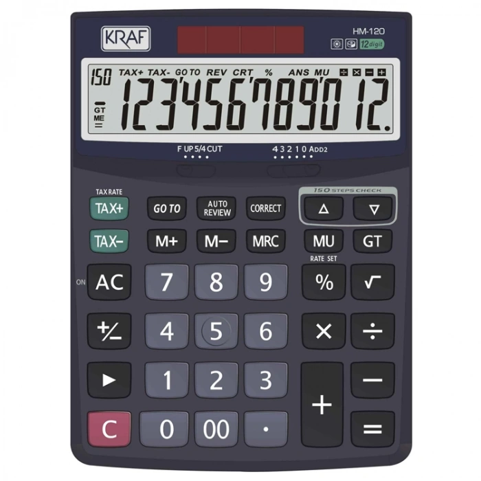 KRAF 12 HANE HESAP MAKİNESİ HM-120