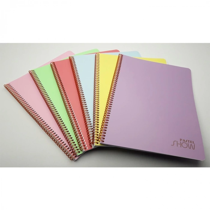 KESKİN PASTEL SHOW PP KAPAK SPİRALLİ DEFTER A5 72 YP. ÇİZGİLİ  324511-99