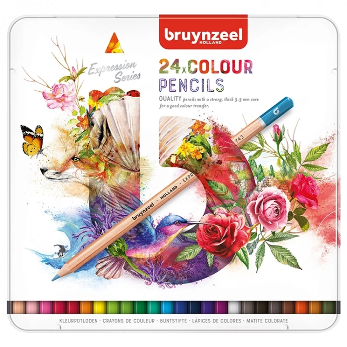 BRUYNZEEL EXPRESSION KURU BOYA KALEM SETİ 24lü - B60312024