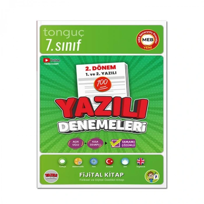 TONGUÇ 7. SINIF 2.DÖNEM YAZILI DENEMELERİ 1. VE 2. YAZILI