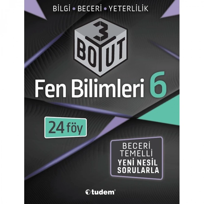 TUDEM 6. SINIF FEN BİLİMLERİ 3 BOYUT YENİ NESİL SORULARLA