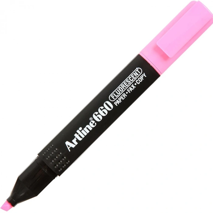 ARTLINE EK- 660 KESİK UÇ 1.0-4.0mm  HIGHLIGHTER FOSFORLU KALEM PINK