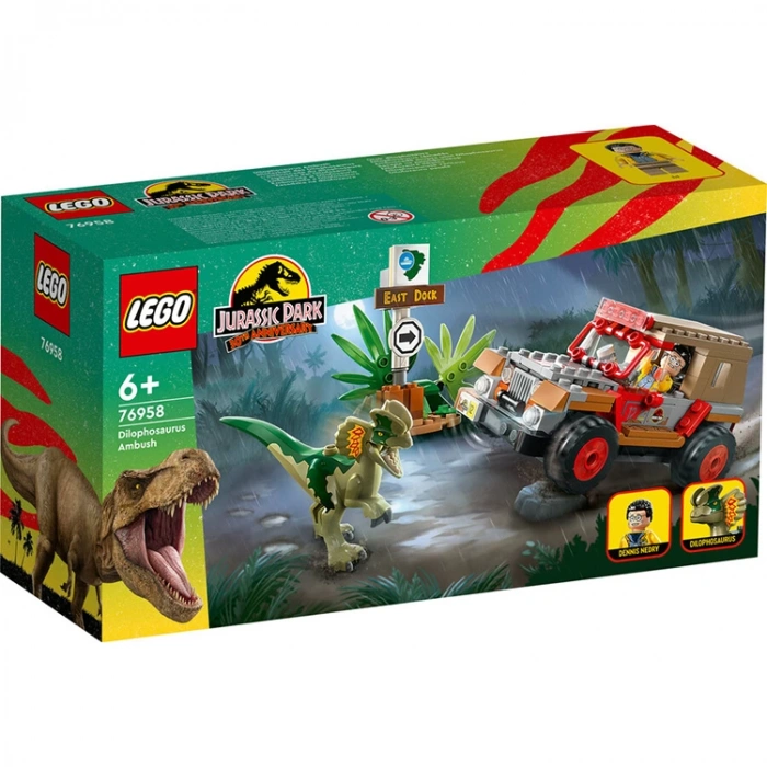 LEGO 76958 JURASSIC WORLD DİLOPHOSAURUS PUSUSU