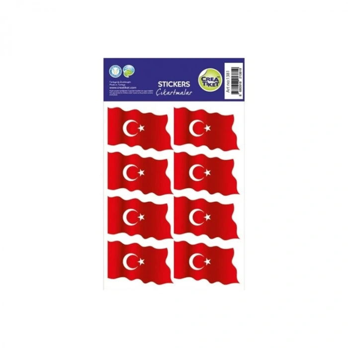 CREA ETİKET - 1381 DALGALANAN BAYRAK ETİKETİ