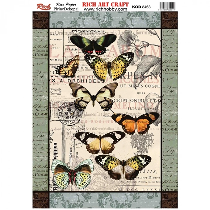 RİCH 8463 PİRİNÇ DEKOPAJ KAĞIDI