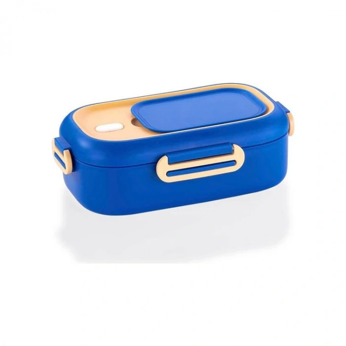 VAGONLIFE BL2106 PASLANMAZ ÇELİK YEMEK KABI - LUNCH BOX 2 BÖLMELİ 550 ML MAVİ
