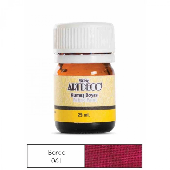ARTDECO KUMAŞ BOYASI 25 ML. BORDO  Y-010A-061