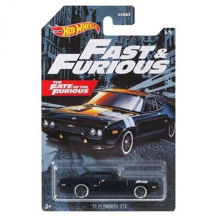 MATTEL GYN28  HOTWHEELS FAST& FURIOS ARABALAR 71 PLYMOUTH GRP57
