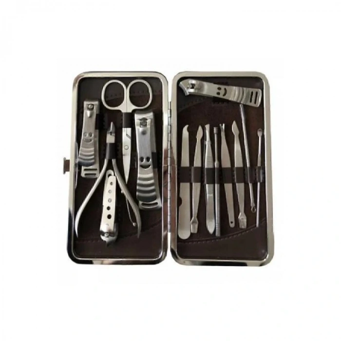 MUJGAN MJGN-317 DERİ ÇANTALI MANİKÜR TIRNAK SETİ 12 PARÇA