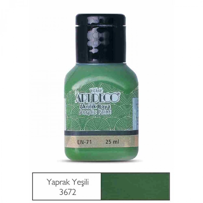 ARTDECO AKRİLİK BOYA 25 ML. YAPRAK YEŞİLİ 070A-3672