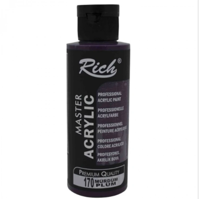 RİCH AKR-120-170 AKRİLİK BOYA 120 CC MÜRDÜM