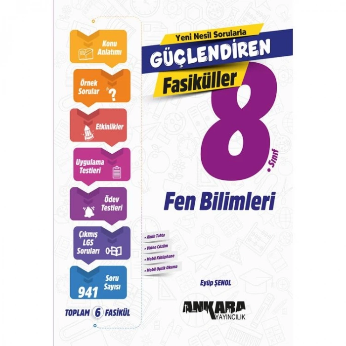 ANKARA YAYINLARI 8. SINIF FEN BİLİMLERİ GÜÇLENDİREN SET FASİKÜL