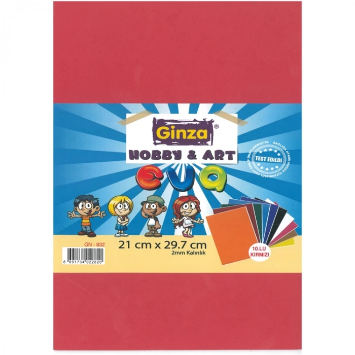 GİNZA KLASİK EVA A4 10LU KIRMIZI