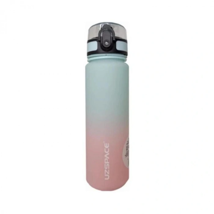 UZSPACE 3026-6 TRITAN SOFT TOUCH MATARA PİPETSİZ 500 ML GRADIENT RENK MINT-PINK