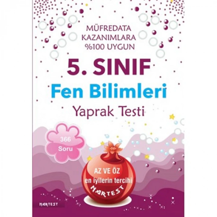 NARTEST 5. SINIF FEN BİLİMLERİ YAPRAK TESTİ - YENİ MÜFREDAT