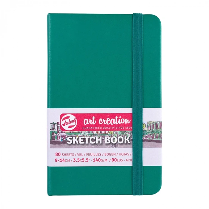 TALENS ART CREATION SKETCHBOOK 9X14 cm 140 gr. 80YP. ESKİZ DEFTERİ ORMAN YEŞİLİ - RT9314331M