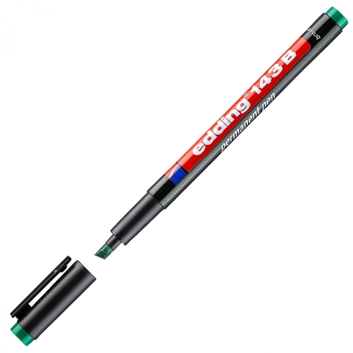 EDDING ASETAT KALEMİ E-143B KESİK UÇ YEŞİ