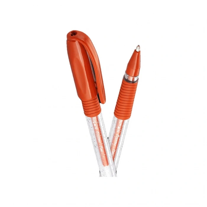 PENSAN GLITTER SİMLİ JEL KALEM TURUNCU