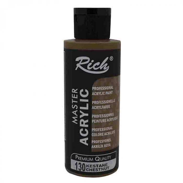 RİCH AKR-120-130 AKRİLİK BOYA 120 CC KESTANE