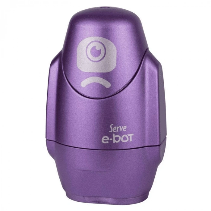 SERVE E-BOT SİLGİLİ KALEMTRAŞ METALİK MOR