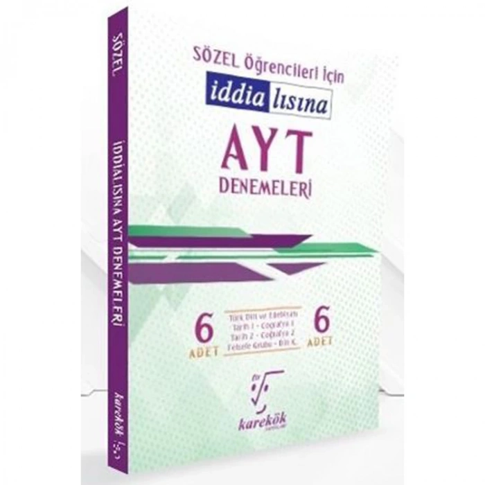 KAREKÖK AYT SÖZEL 6LI DENEMELERİ