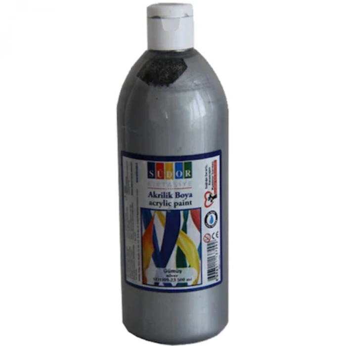 SÜDOR SD1109-23 AKRİLİK BOYA 500 ML GÜMÜŞ