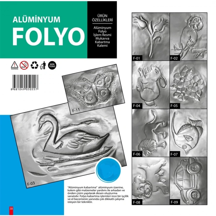KUMTOYS ALÜMİNYUM FOLYO KABARTMA SANATI