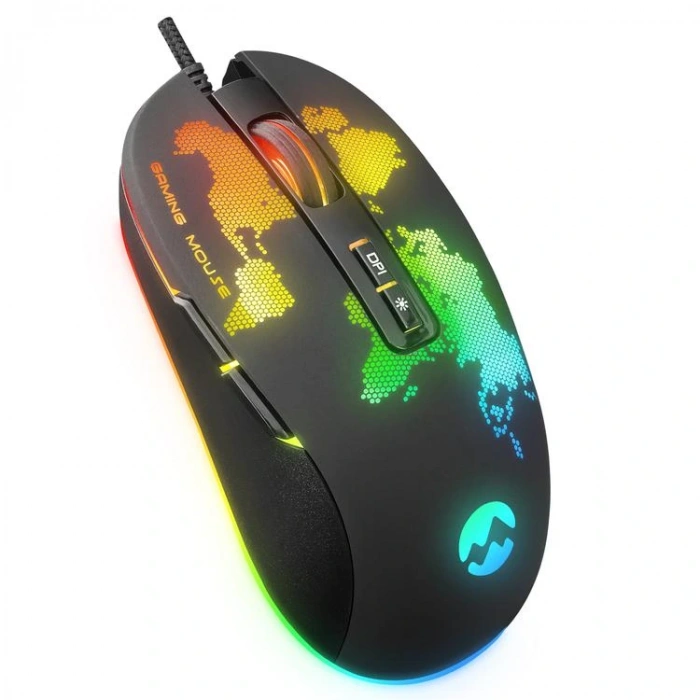 EVEREST GX69 JAVELIN USB RGB LEDLİ 7D OPTİK GAMING OYUNCU MOUSE SİYAH
