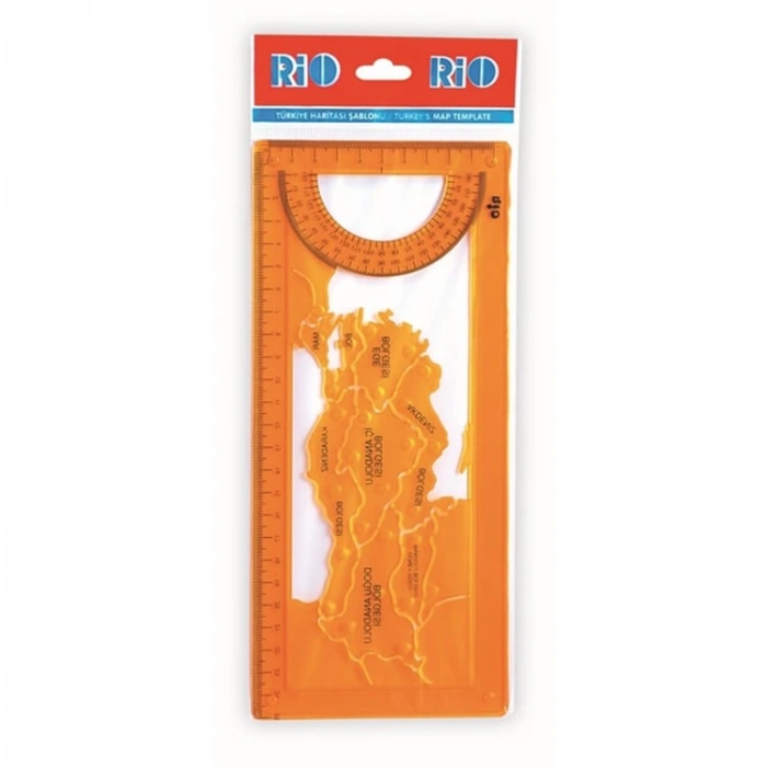RIO TÜRKİYE HARİTASI ŞABLONLU CETVEL