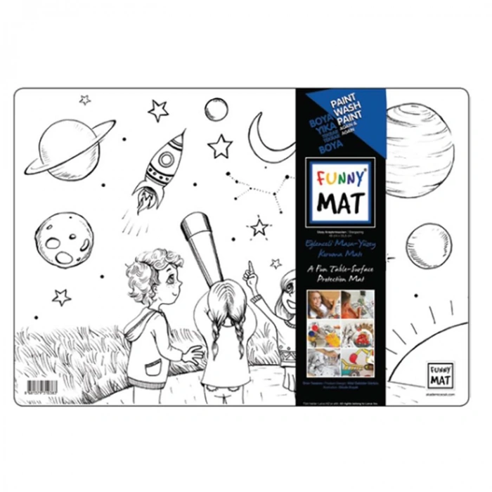 AKADEMİ ÇOCUK - FUNNY MAT - UZAY ARAŞTIRMACILARI 48x33,5cm