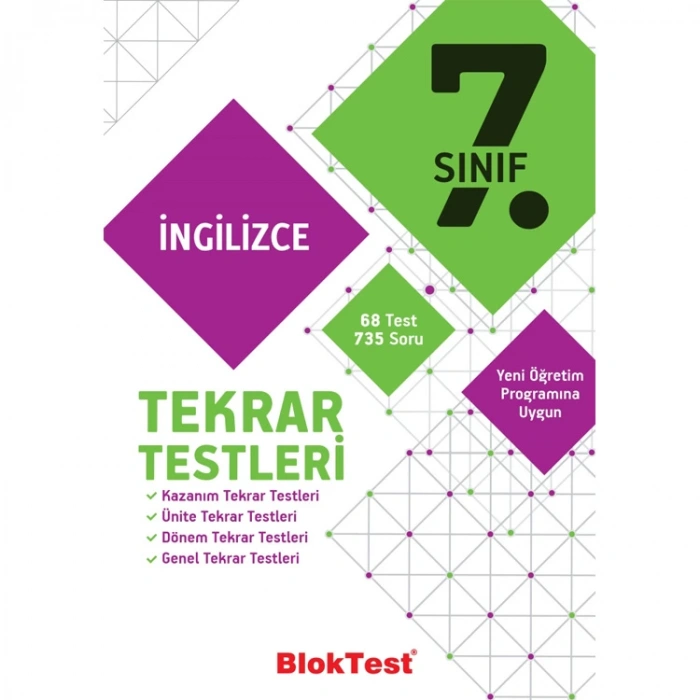 TUDEM 7.SINIF BLOKTEST İNGİLİZCE TEKRAR TESTLERİ
