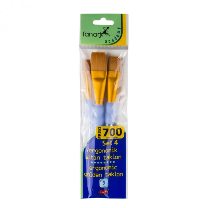 FANART ACADEMY ERGO 700 SERİ FIRÇA SETİ-4  4LÜ 7700E.S4