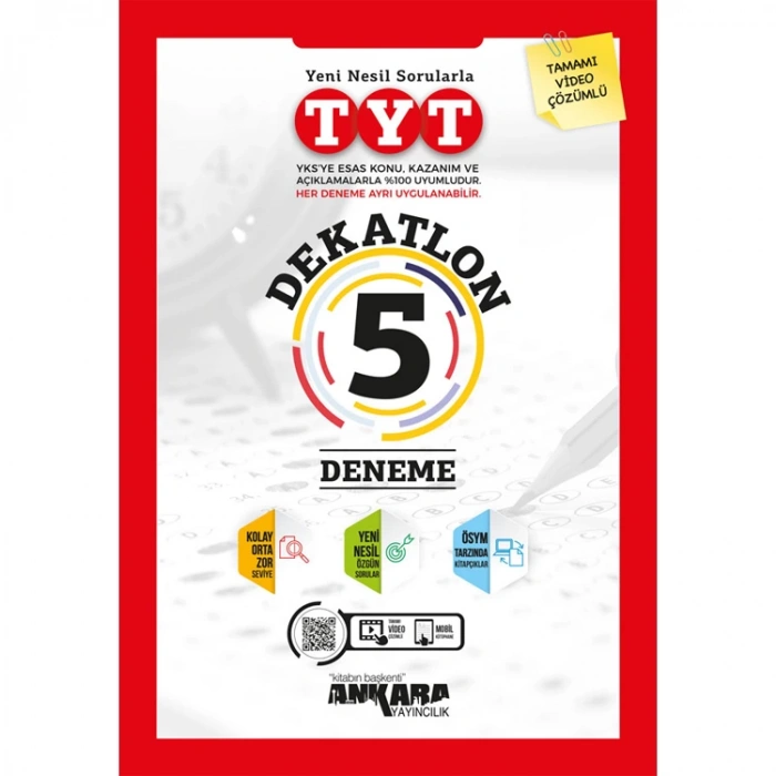 ANKARA YAY.TYT DEKATLON 5 ÖZGÜN DENEME
