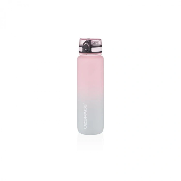UZSPACE 3038-6 TRITAN MATARA 1000 ML  PINK- GREY