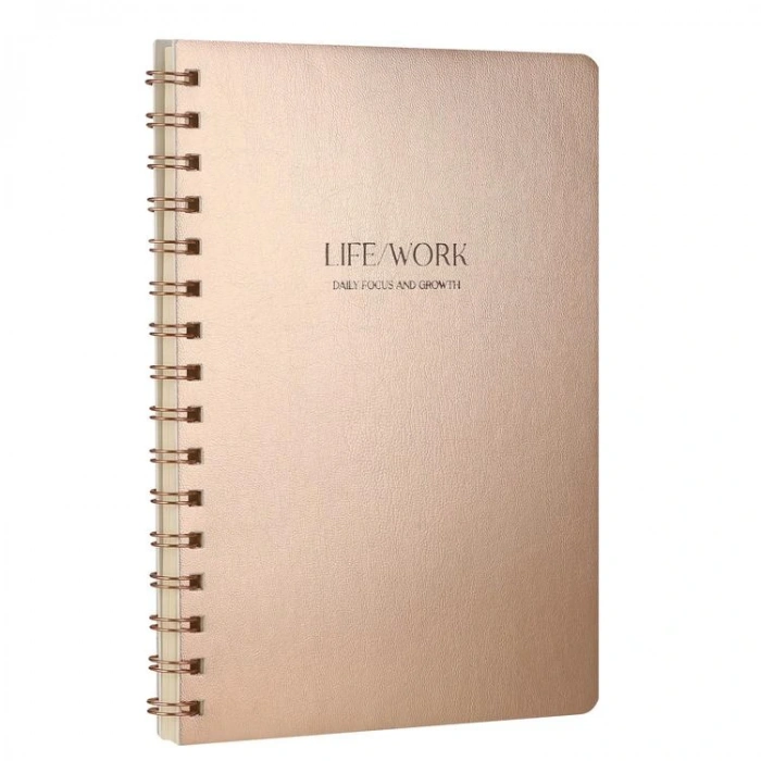 VICTORIAS JOURNALS 1617 VEGAN DERİ ESNEK KAPAK A5 100gr. 128YP. PLANLAYICI ÇİZGİLİ DEFTER ROSE GOLD