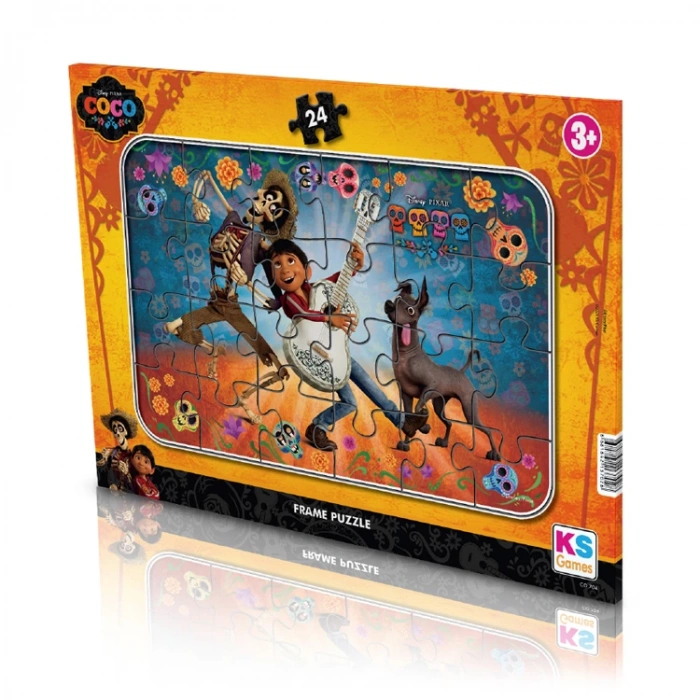 KS GAMES CO 704 DISNEY PIXAR COCO FRAME YAPBOZ/PUZZLE 24 PARÇA  3+