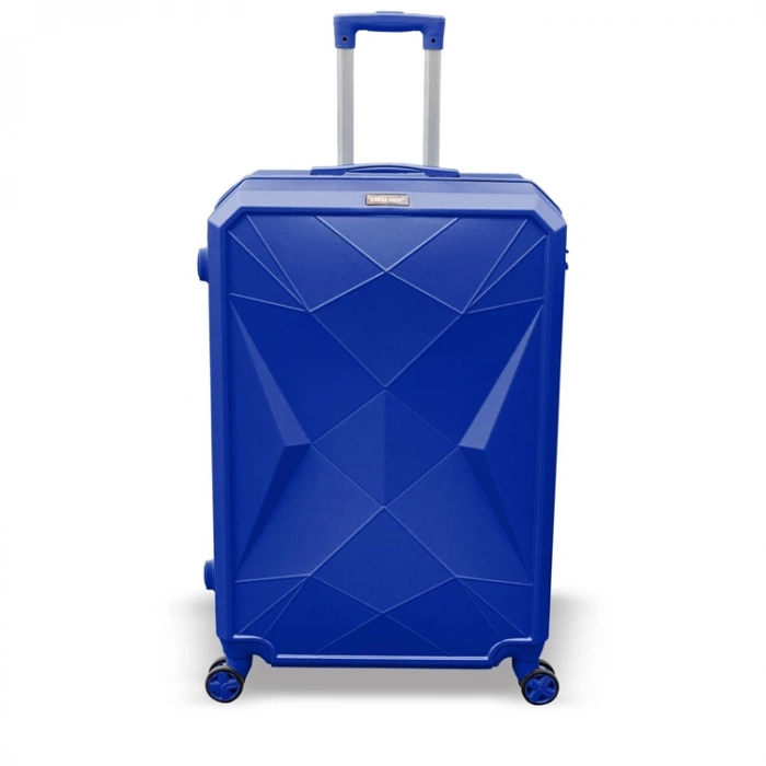 CORAL HIGH 16608 DIAMOND VALİZ BÜYÜK BOY SAKS MAVİ